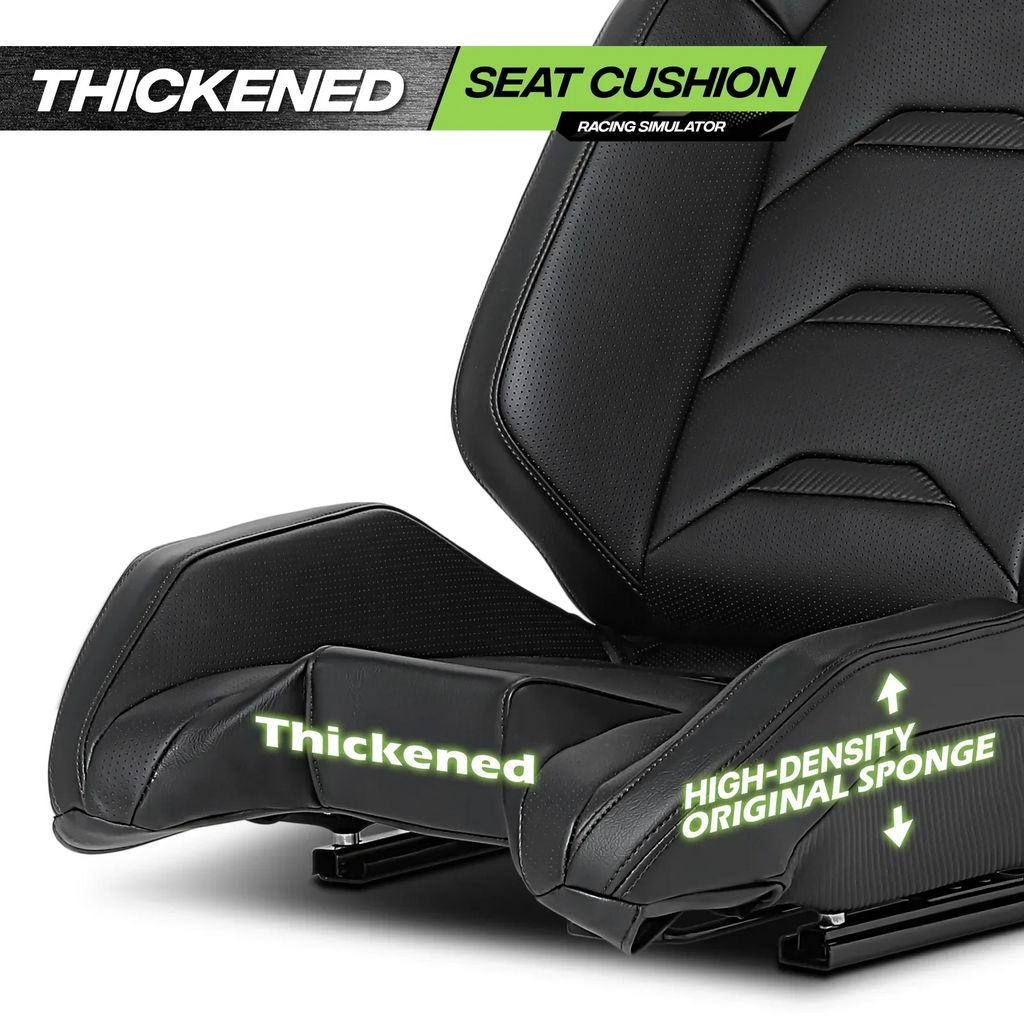Magshion Racing Simulator Game Seat With Adjustable Slide, Black