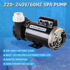 LINGXIAO Spa Pump 4 HP 2 Speed 220-240V 2 in Port 56 Frame - 56WUA400-II