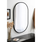 Capsule Framed Wall Mirror, 16x48, 18x24, 22x34, 24x36, Black, Bronze, Gold, Gray, Silver, Antique-Bronze