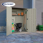 Suncast Resin Vertical Outdoor Storage Shed, 6x4, 54 cu. ft.