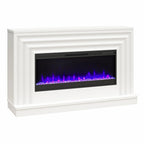 CosmoLiving by Cosmopolitan Electric Fireplace Mantel TV Stand, Black, 65 in, 42 in Insert - Rene