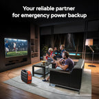 BLAVOR Portable Power Station 1600W 1024Wh LiFePO4 Battery With Built-In 40W Solar Panel - S1600