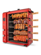 Brazilian Flame Churrasco Propane Gas Rotisserie Oven Grill Roaster With Auto Rotating Skewers - 2024 Series