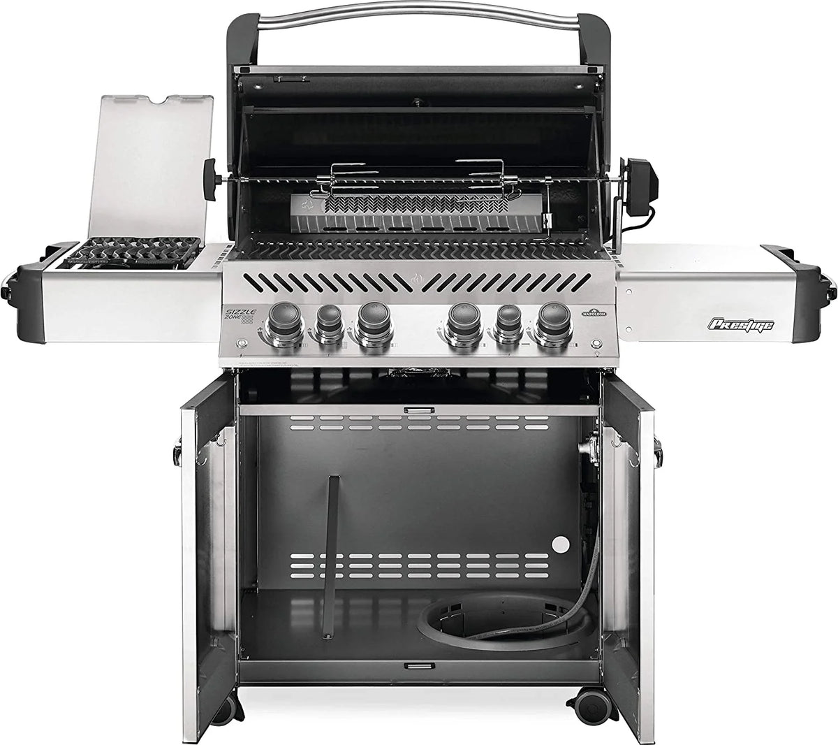 Napoleon Prestige 500 RSIB Propane Gas Grill With Infrared Side And Rear Burners, Stainless Steel - P500RSIBPSS-3
