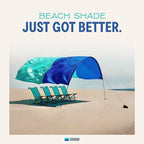 Beach Awning UV-Resistant Shade Solution, 4 lbs, Recycled Plastic
