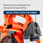 Husqvarna Gas Handheld Leaf Blower 28-cc 1.1-HP 2-Cycle 470-CFM 170-MPH 12.5-N - 125B