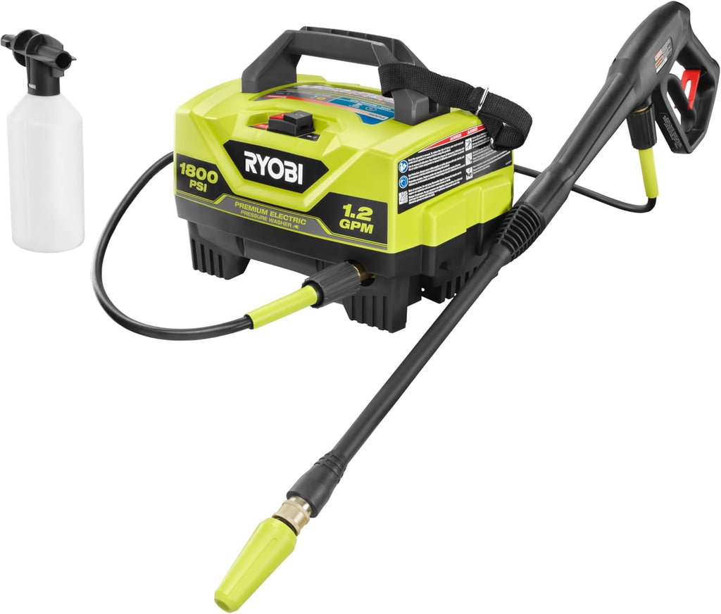 RYOBI 1800 PSI Electric Pressure Washer - 13 Amp