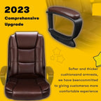High-Back Ergonomic Leather Executive Office Chair, 400 lb Capacity