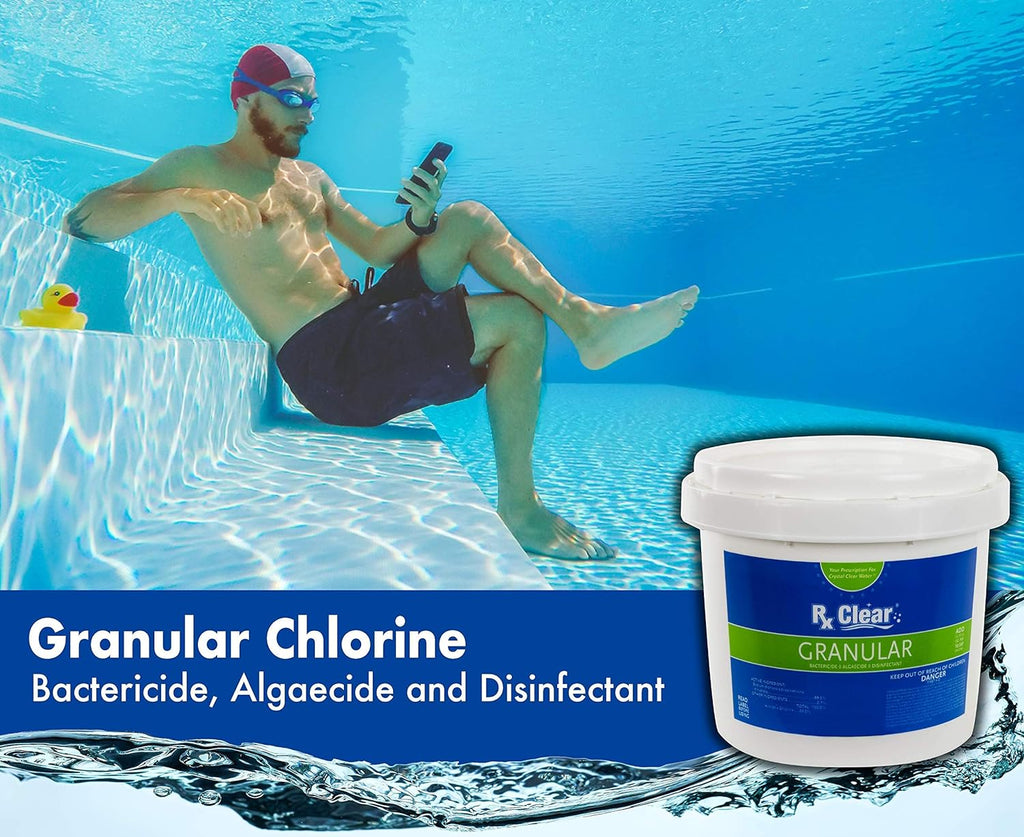 Rx Clear Stabilized Granular Chlorine, 50-Pound Bucket - 204046