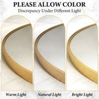 Asymmetrical Irregular Wall Mirror, 20x36, 24x36, Or 26x46, Gold, Black, Or Silver