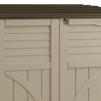 Suncast All-Weather Resin Horizontal Outdoor Storage Shed, 34 Cu. Ft., Taupe