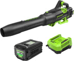 Greenworks 80V Brushless Cordless Leaf Blower, 700 CFM / 170 MPH, 2.5Ah Battery And 40-Min Rapid Charger