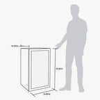 NewAir Beverage Refrigerator Cooler, 126 Cans, 3.4 Cubic Feet, Stainless Steel - AB-1200