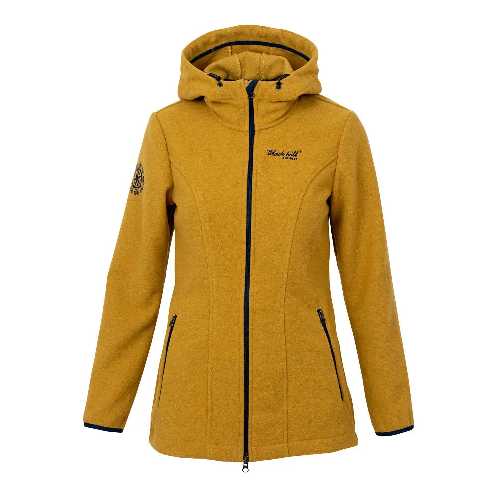 Women's Mustard Merino Cashmere Coat - Zoja