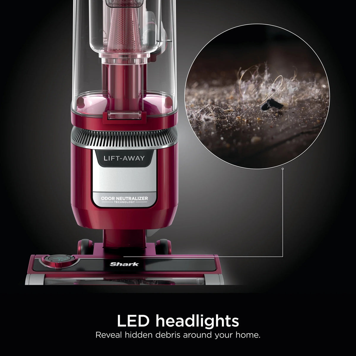 Shark Lift-Away Upright Vacuum Cleaner With PowerFins HairPro, Odor Neutralizer Technology And HEPA Filter