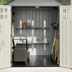 Suncast Resin Storage Shed 6 Ft. x 5 Ft. Gray
