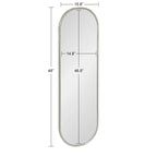 Capsule Framed Wall Mirror, 16x48, 18x24, 22x34, 24x36, Black, Bronze, Gold, Gray, Silver, Antique-Bronze