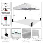 Crown Shades Pop-Up Canopy, 10' x 10', With Wheeled Carry Bag