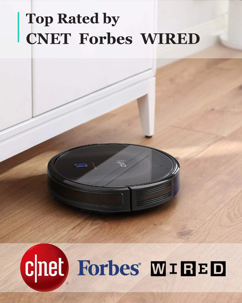 eufy Robot Vacuum, 5,000 Pa Suction, iPath Laser Navigation, Black, 12.8in x 13in x 4in - T2267111
