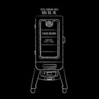 Pit Boss 3 Series Digital Electric Vertical Smoker, 1650 Watt, Silver Hammertone