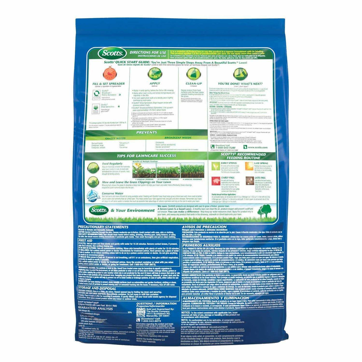 Scotts Turf Builder Halts Crabgrass Preventer With Lawn Food