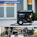 DuroMax Dual Fuel Generator 12,000W Gas/Propane, 457cc 4-Stroke - XP12000EH