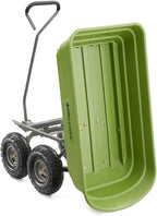 Gorilla Carts Utility Garden Cart, 4 Cubic Feet, 600 Pounds, Pneumatic Tires