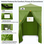 EAGLE PEAK Ultra Compact 4 ft x 4 ft Pop-Up Changing Room Canopy - Flex