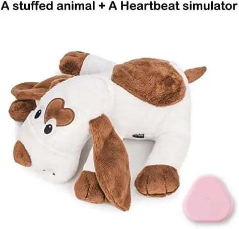 CalmPaws Puppy Heartbeat Plush Toy - Anxiety Relief Sleep Aid
