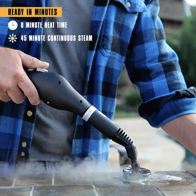 McCulloch Heavy-Duty Steam Cleaner, 48 oz Tank, 1500W, 18 Accessories - MC1275