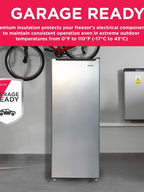 Frigidaire Upright Freezer 6.5 Cu. Ft. Platinum