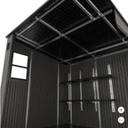 Suncast Cabana-Style Entertainment Shed, 8 ft x 7 ft, Resin - BMCB8730T