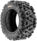 ATV UTV All-Terrain Replacement Tires Set Of 4, 25x8-12 Front And 25x10-12 Rear