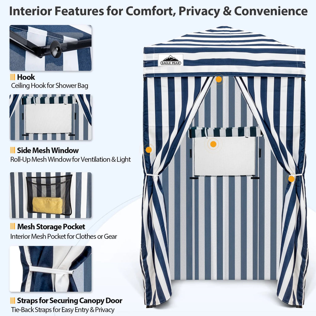 EAGLE PEAK Ultra Compact 4 ft x 4 ft Pop-Up Changing Room Canopy - Flex