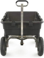 Gorilla Carts Utility Dump Wagon 6 Cubic Feet 1200 lb Capacity Black - GOR6PS