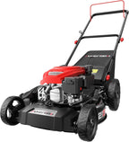 AMERISUN 21 Inch Steel Deck Gas Push Lawn Mower, 144cc 4-Stroke Engine, 3-in-1 - 144cc 3in1 Push