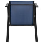 Emma + Oliver Outdoor Stack Chairs, Gray, 4 Pack, 21.25in W x 29in D x 36in H