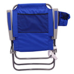 Mainstays Reclining 4-Position Oversize Beach Chair 2-Pack, Blue