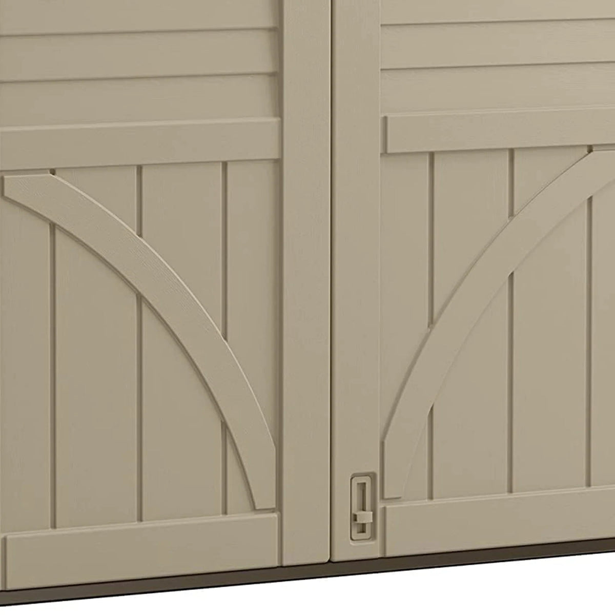 Suncast All-Weather Resin Horizontal Outdoor Storage Shed, 34 Cu. Ft., Taupe
