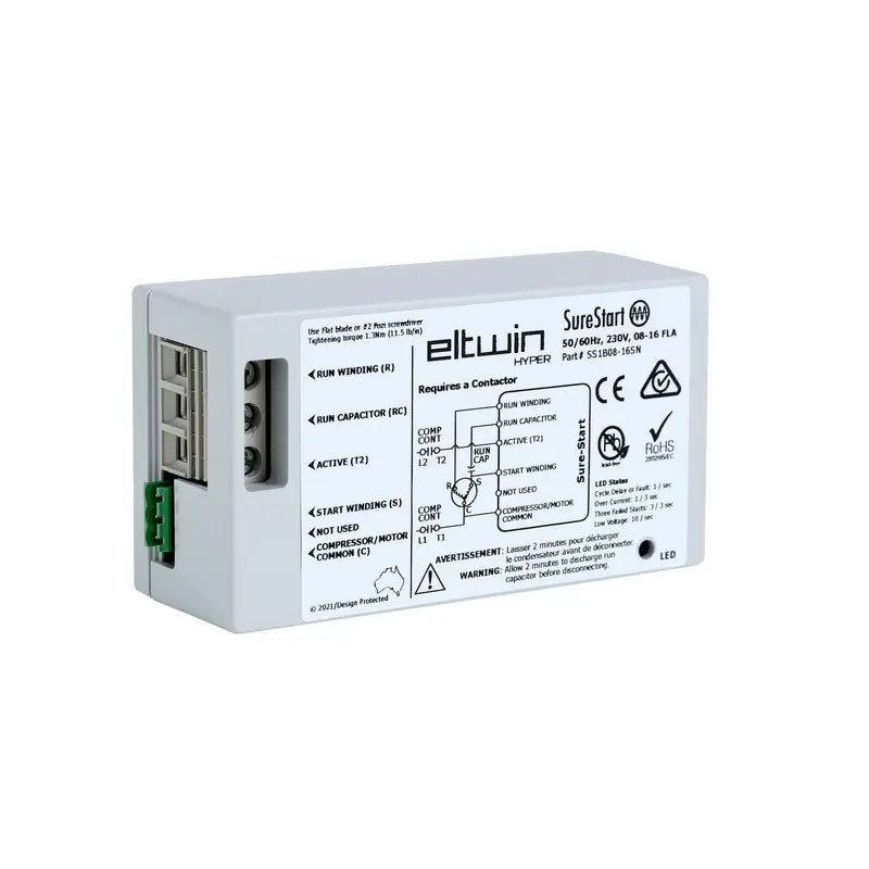 Gray Soft Starter For 4-7 Ton Residential HVAC, 230V - SS1B16-32SN