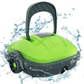 Cordless Swimming Pool Cleaning Robot, Green - 60 Minute Runtime