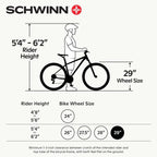 Schwinn Traxion Mountain Bike - 29-Inch Wheels, Full Suspension