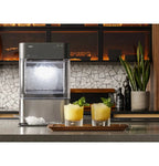 GE Profile Opal 2.0 Nugget Ice Maker, 24 Pounds Per Day, Black Stainless - XPIO23BCBT