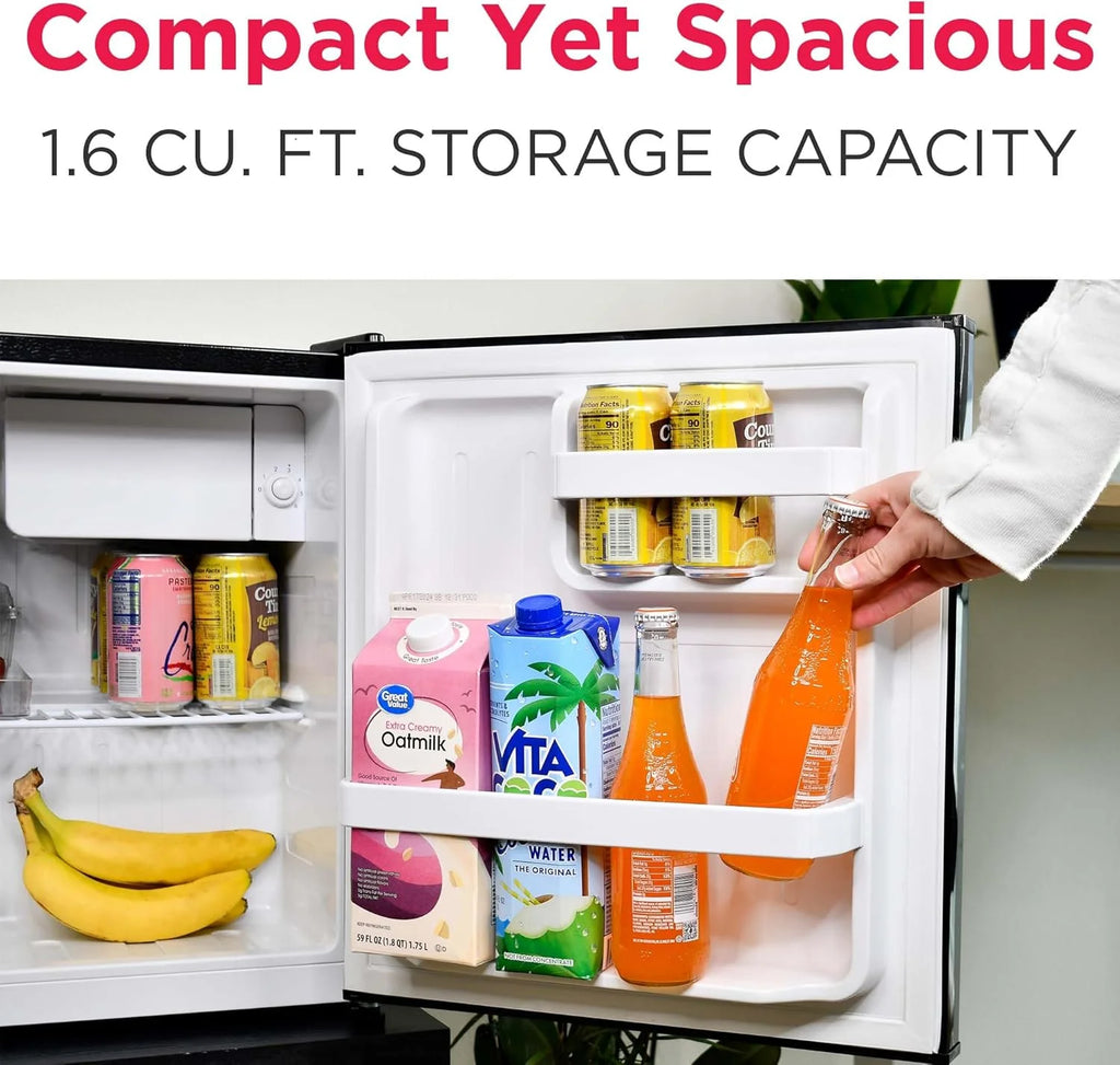 Frigidaire Retro Compact Refrigerator 1.6 cu ft 16 in D x 18 in W x 18.5 in H Moonlight - EFR176