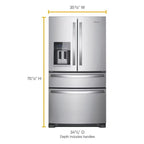 Whirlpool 24.5-cu ft 4-Door French Door Refrigerator With Ice Maker - ENERGY STAR