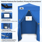 EAGLE PEAK Ultra Compact 4 ft x 4 ft Pop-Up Changing Room Canopy - Flex