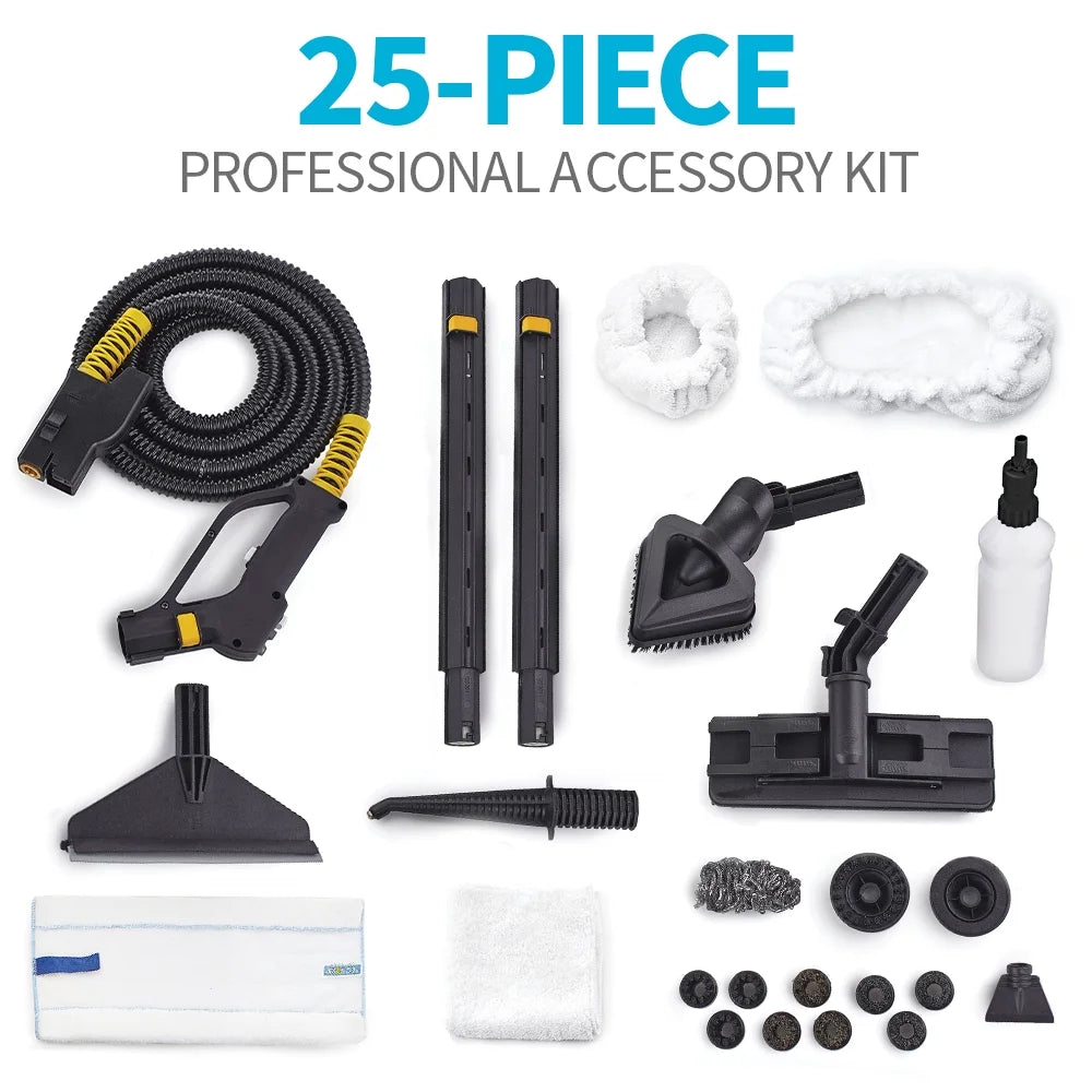 Dupray Tosca Commercial-Grade Steam Cleaner, 1600W, 25-Piece Kit - Tosca