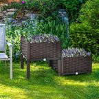 Elevated Planter Boxes - 2 Planter Boxes With 8 Legs