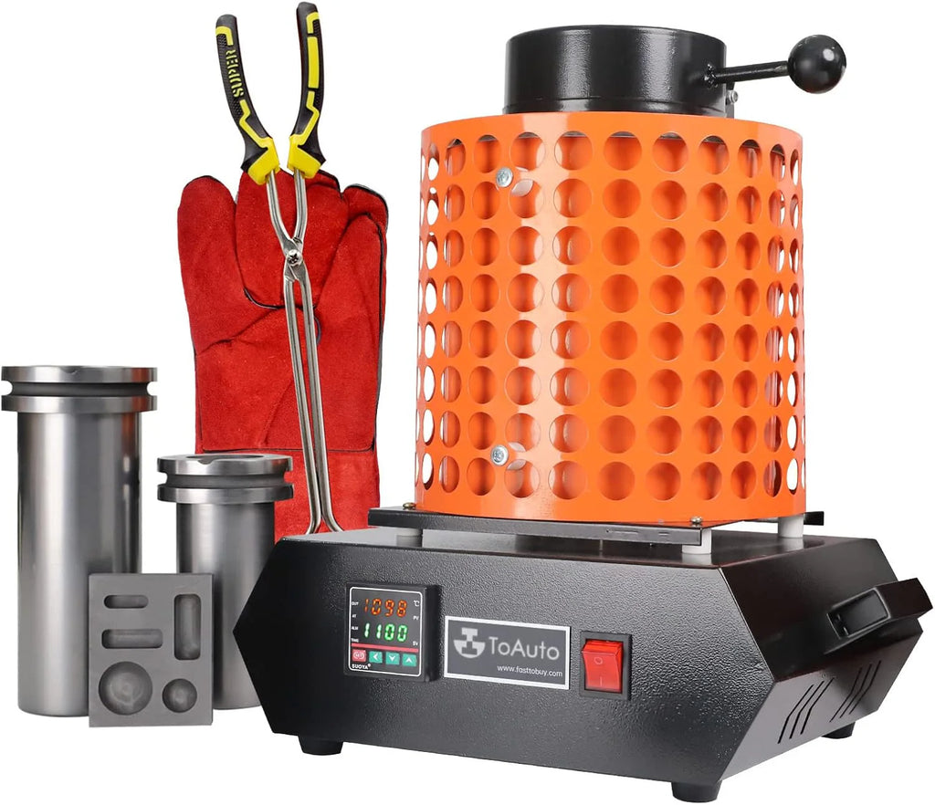 TOAUTO Gold Melting Furnace 1+3KG 1400W 2100F - TGF3000-V1.1