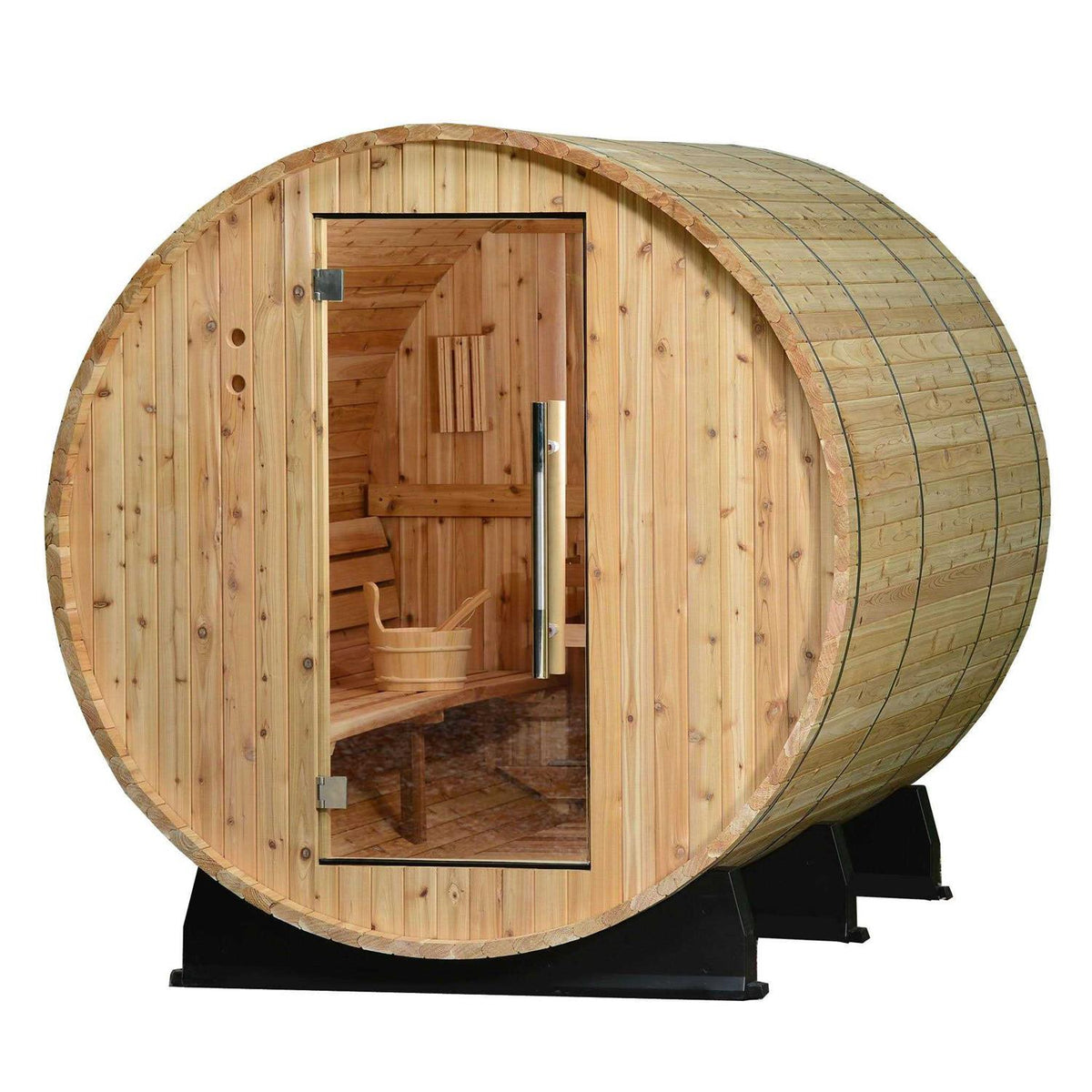 Almost Heaven Classic Barrel Sauna, 6 Person - Princeton